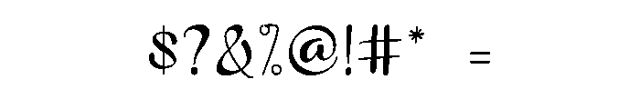 Wonderful Lovely Font OTHER CHARS