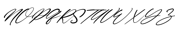 Wonderfull Italic Font UPPERCASE