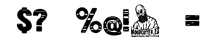 Wood Chaos Font OTHER CHARS