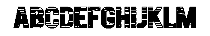 Wood Chaos Font UPPERCASE