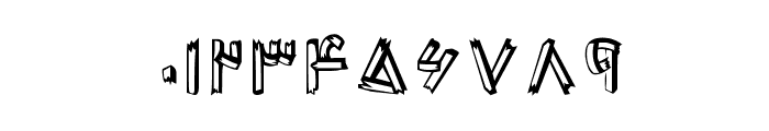 Wood III Font OTHER CHARS