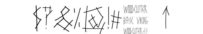 Woodcutter Basic Viking Font OTHER CHARS
