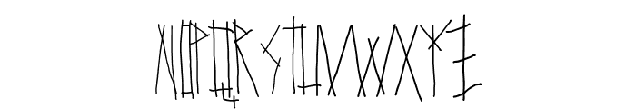 Woodcutter Basic Viking Font LOWERCASE