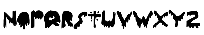 Woodcutter Dripping Nightmare v.01 Font UPPERCASE