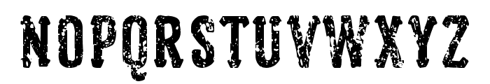 Woodcutter Justice Font LOWERCASE