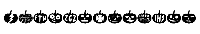 Woodcutter Pumpkins Font UPPERCASE