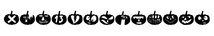 Woodcutter Pumpkins Font LOWERCASE