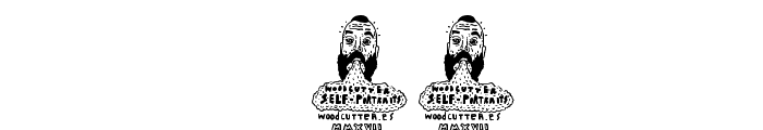 Woodcutter Self-portraits Font OTHER CHARS