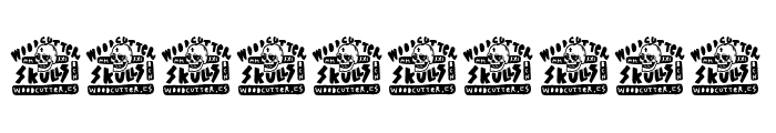 Woodcutter Skulls Font OTHER CHARS