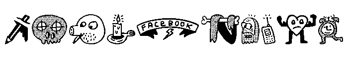 Woodcutter rare drawings 2 Font OTHER CHARS
