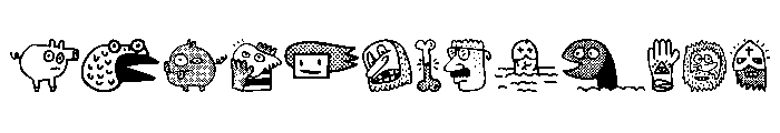Woodcutter rare drawings 2 Font UPPERCASE