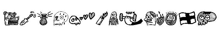 Woodcutter rare drawings 2 FONT