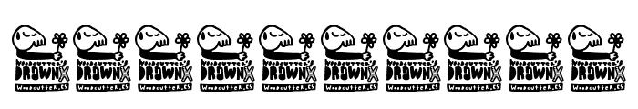 Woodcutter's DrawnX Font OTHER CHARS