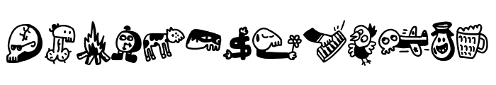 Woodcutter's DrawnX Font UPPERCASE