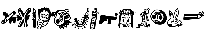 Woodcutter's DrawnX Font UPPERCASE