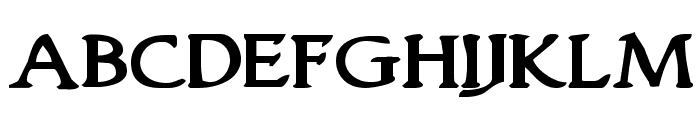 Woodgod Bold Expanded Font UPPERCASE