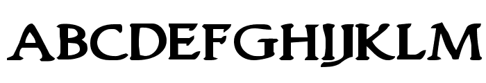 Woodgod Bold Expanded Font LOWERCASE
