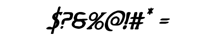 Woodgod Bold Italic Font OTHER CHARS