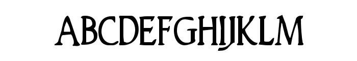 Woodgod Condensed Font LOWERCASE