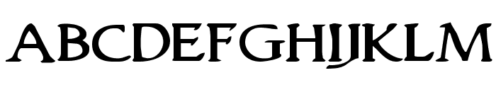 Woodgod Expanded Font LOWERCASE