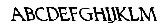 Woodgod Leftalic Font LOWERCASE