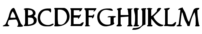Woodgod Regular Font UPPERCASE
