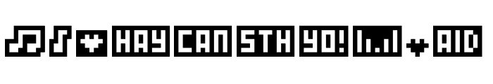 WordBits Font OTHER CHARS