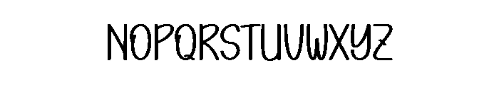 Work Night Font LOWERCASE