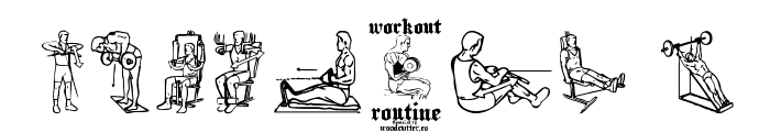 Workout Routine Font OTHER CHARS