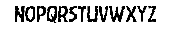 Worm Cuisine Staggered Font UPPERCASE
