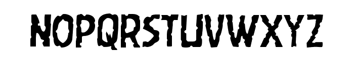 Worm Cuisine Staggered Font LOWERCASE