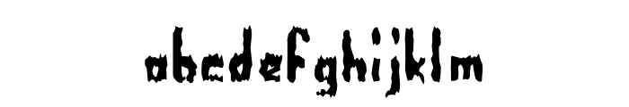 Worthless-Regular Font LOWERCASE