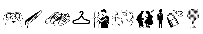 woodcutter Mixed Icons vol.3 Font OTHER CHARS