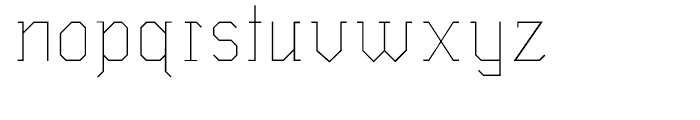 Wombat Thin Font LOWERCASE