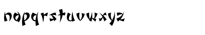Wonton Regular Font LOWERCASE