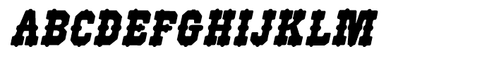 Wood Type 515 Italic Font UPPERCASE