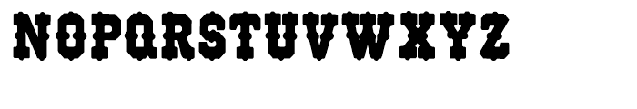Wood Type 515 Regular Font UPPERCASE