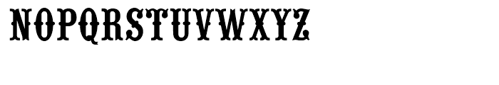 Wood Type Standard D Font UPPERCASE
