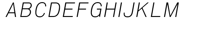 Woolworth Light Italic Font UPPERCASE