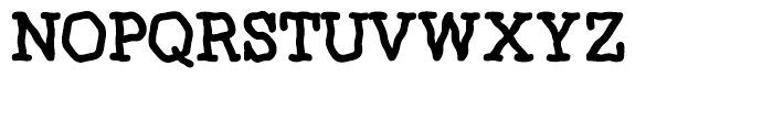 Woozee Regular Font UPPERCASE