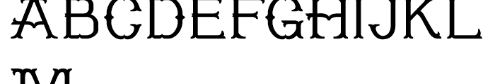 Worthing Regular Font UPPERCASE