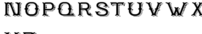 Worthing Shaded Font LOWERCASE