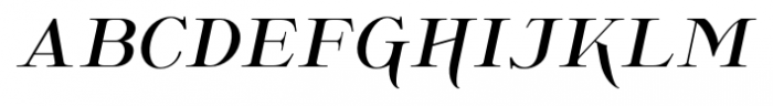 Wolverton No1 Oblique Font LOWERCASE