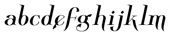 Wolverton Text No1 Oblique Font LOWERCASE