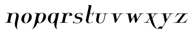 Wolverton Text No1 Oblique Font LOWERCASE