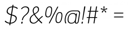Woodford Bourne Hairline Italic Font OTHER CHARS