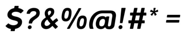 Woodford Bourne PRO Semi Bold Italic Font OTHER CHARS
