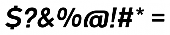 Woodford Bourne Semi Bold Italic Font OTHER CHARS