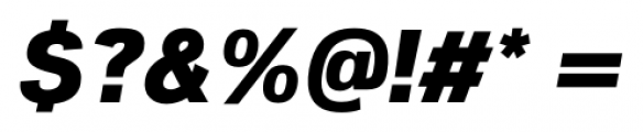 Woolworth ExtraBold Italic Font OTHER CHARS
