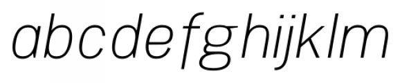 Woolworth Light Italic Font LOWERCASE